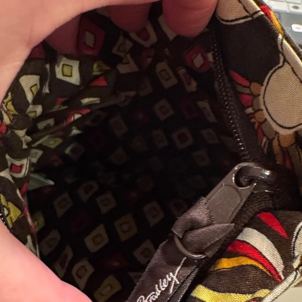 Vera Bradley Red and Yellow Patterned Shoulder Bag Set